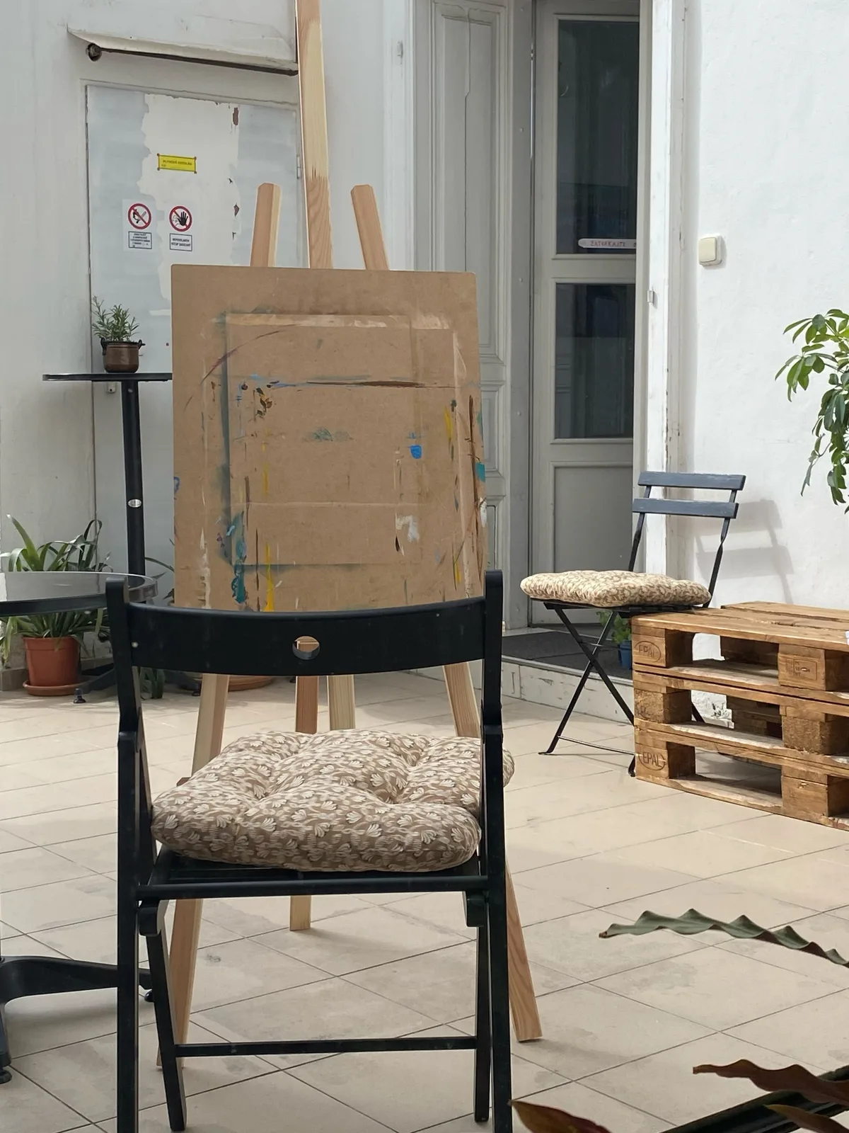 Moment z oddychového workshopu SpoMaľuj